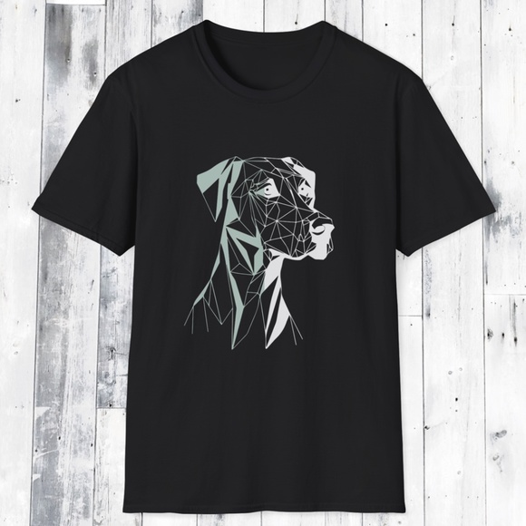 Geometric Dog T Shirt - Picture 1 of 12